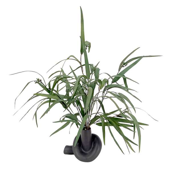 Crosby St. Greenery with Blue Vase, 17"