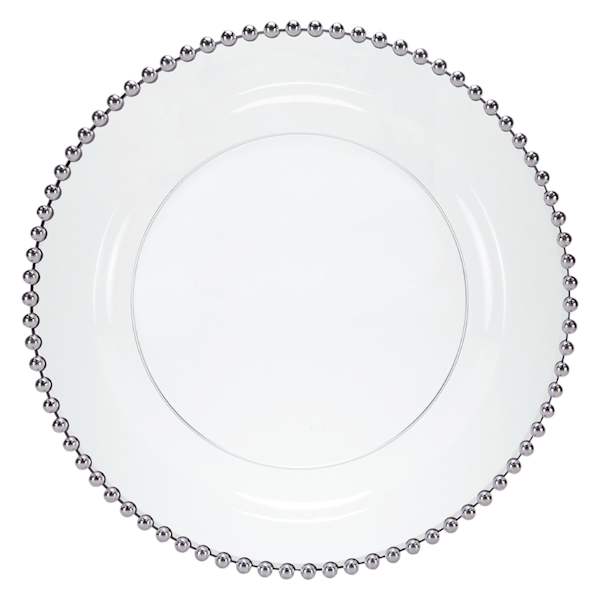 10-Count Beaded Dinner Plate, 10"