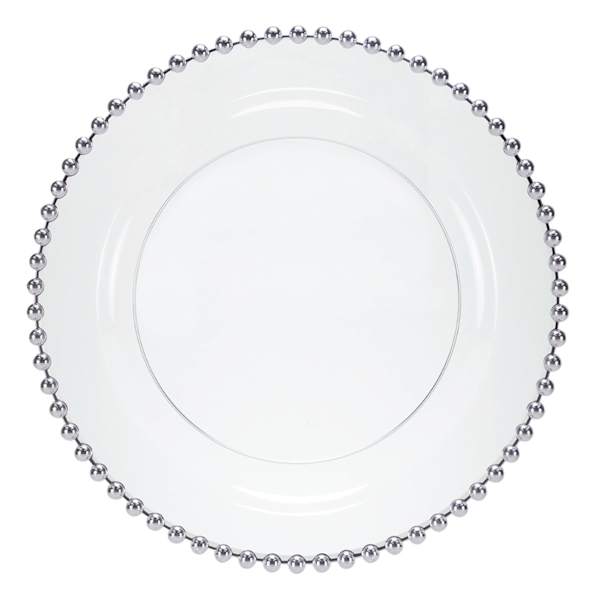 10-Count Beaded Salad Plate, 7.75"