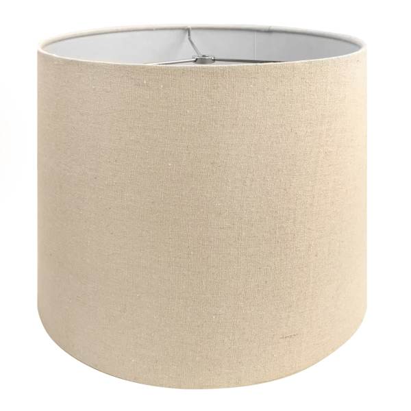 Light Tan Tapered Drum Medium Table Lamp Shade, 12x14x10