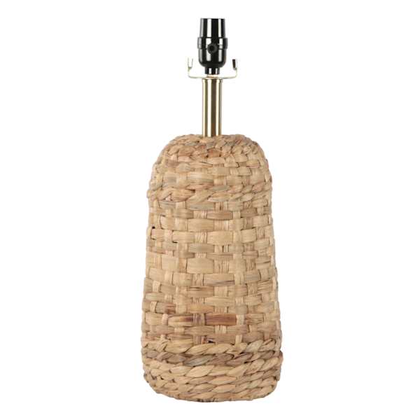 Honeybloom Woven Seagrass Medium Table Lamp Base, 18.5"