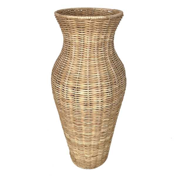 Willow Crossley Rattan Woven Vase, 16.5"