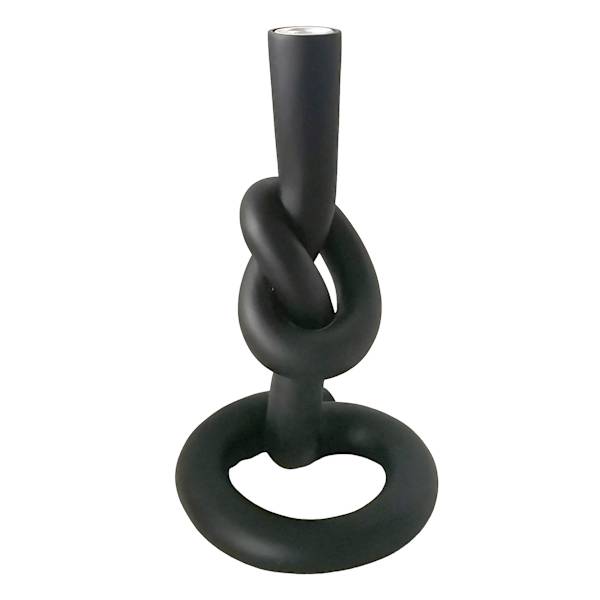 Black Knot Taper Candle Holder, 9.5"