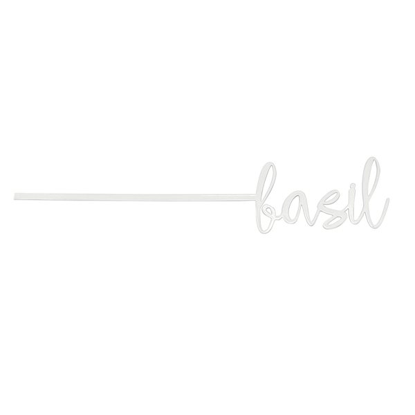 Honeybloom Basil Metal Herb Marker, 10"