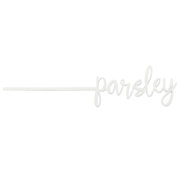 Honeybloom Parsley Metal Herb Marker, 10"