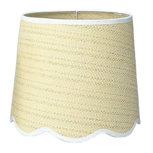 at Home Providence Natural Rattan Scalloped 9 x 11 Lamp Shade
