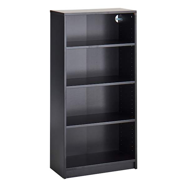 Theo Wooden Bookshelf, Black