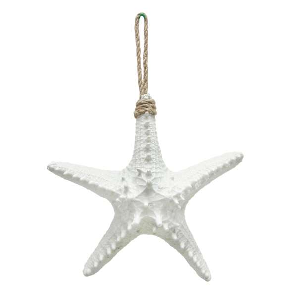 Ty Pennington Hanging Outdoor White Starfish Wall Decor, 8"