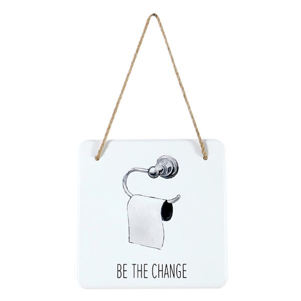 Be The Change Bath Wall Decor, 8"