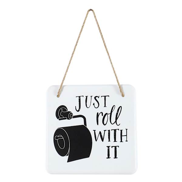 Just Roll With It Bath Wall Decor, 8"