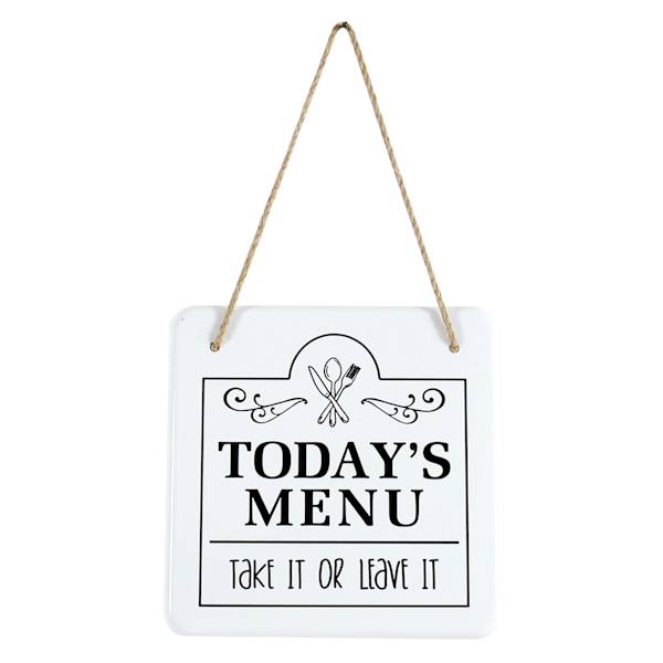 Todays Menu Kitchen Wall Decor, 8"