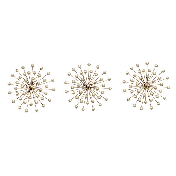 Providence Set of 3 Gold Wall Burst