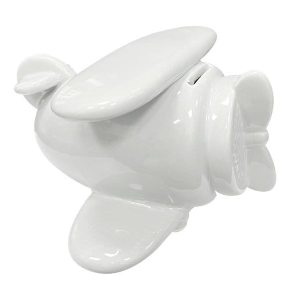 Tiny Dreamers Grey Ceramic Plane Bank, 6x4