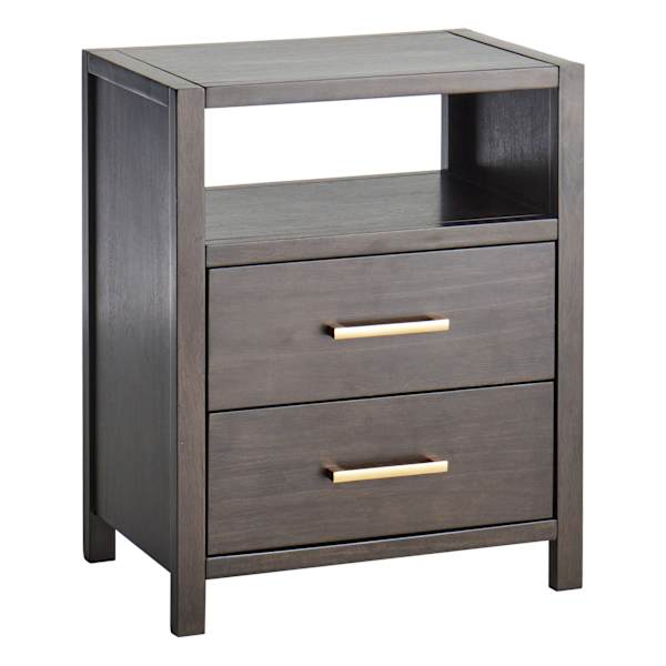 Crosby St. Rue Wooden Nightstand, Espresso