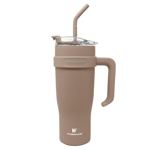 Hydraflow Capri Khaki Steel Insulated Tumbler, 40oz