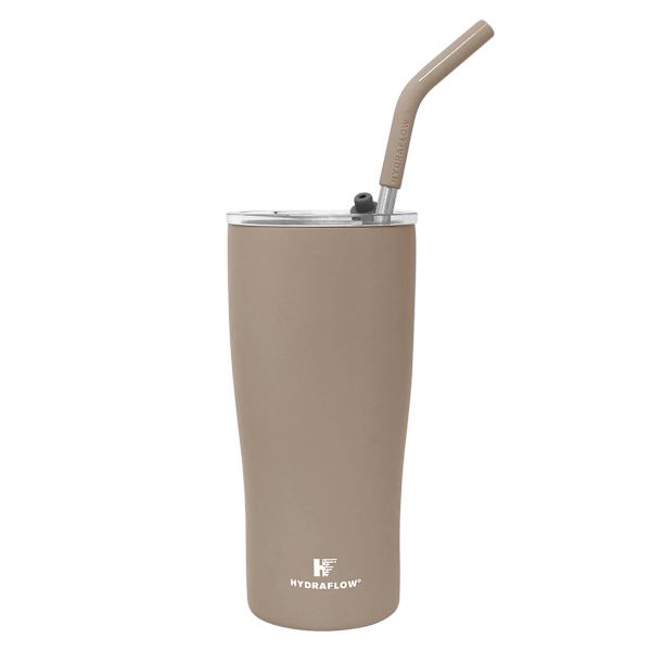 Hydraflow Capri Khaki Steel Tumbler, 20oz
