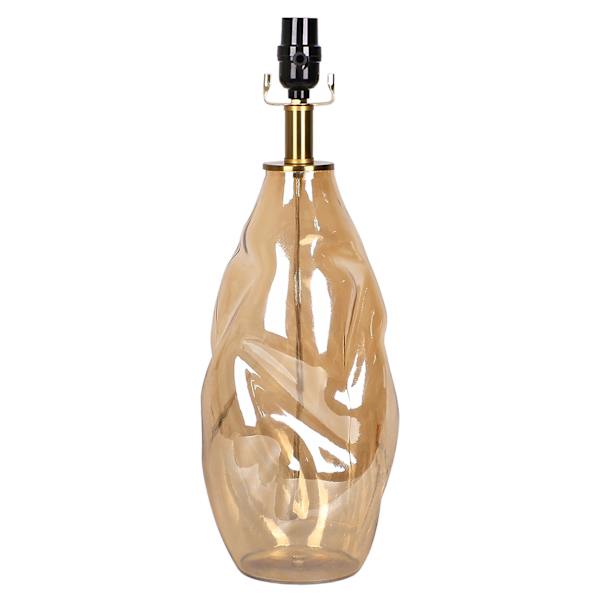 Crosby St. Amber Luster Glass Medium Table Lamp Base, 19"