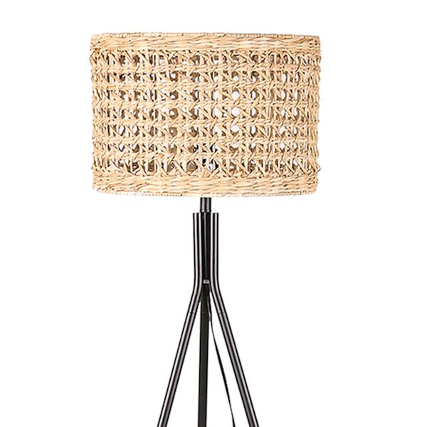 Floor lamp with seagrass shade cheap