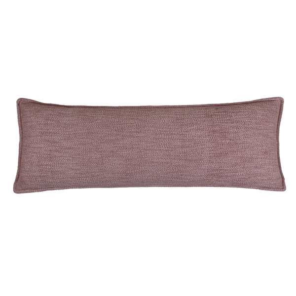Honeybloom Purple Solid Oblong Throw Pillow, 14x36