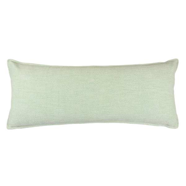 Honeybloom Green Oblong Throw Pillow, 14x36