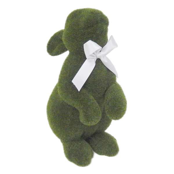 Providence Green Flocked Standing Easter Bunny, 11"
