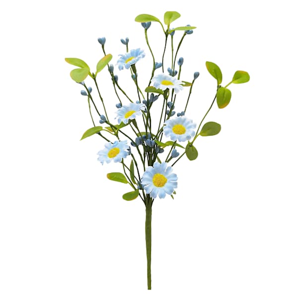 Blue Daisy Floral Pick, 12"