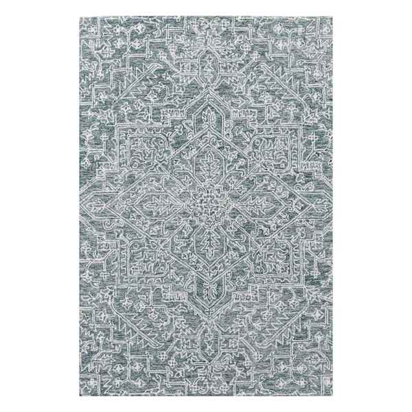 (A516) Providence Giverny Blue Traditional Floral Area Rug, 7x9