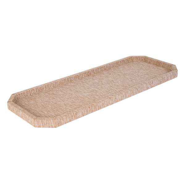 Natural Woven Decorative Octagon Tray, 26x9