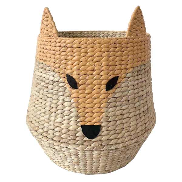 Tiny Dreamers Fox Water Hyacinth Laundry Hamper