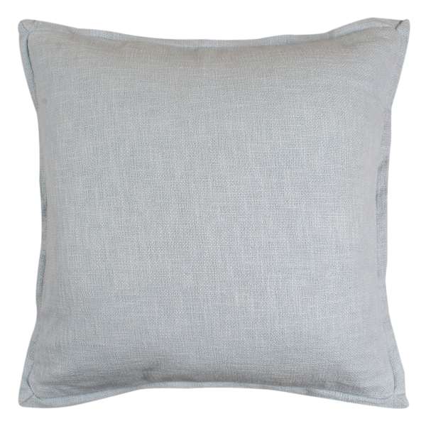 Providence Solid Blue Throw Pillow with Flange, 18"