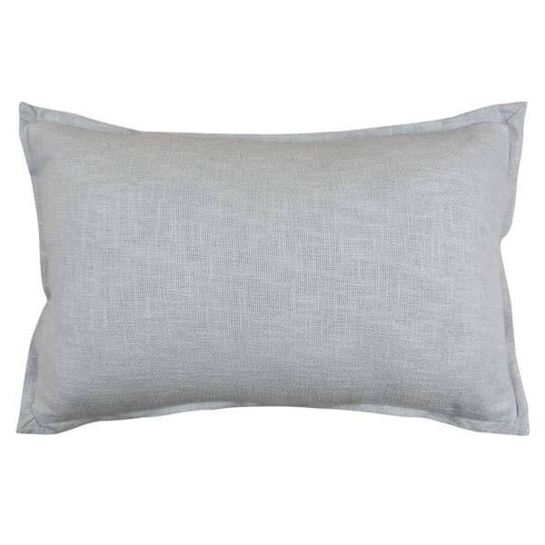 Providence Solid Blue Throw Pillow with Flange, 14x22