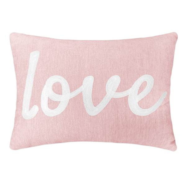 Tiny Dreamers Love Script Throw Pillow, 12x16