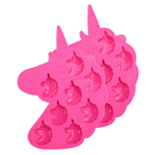 2-Pack Pink Unicorn Silicone Mold