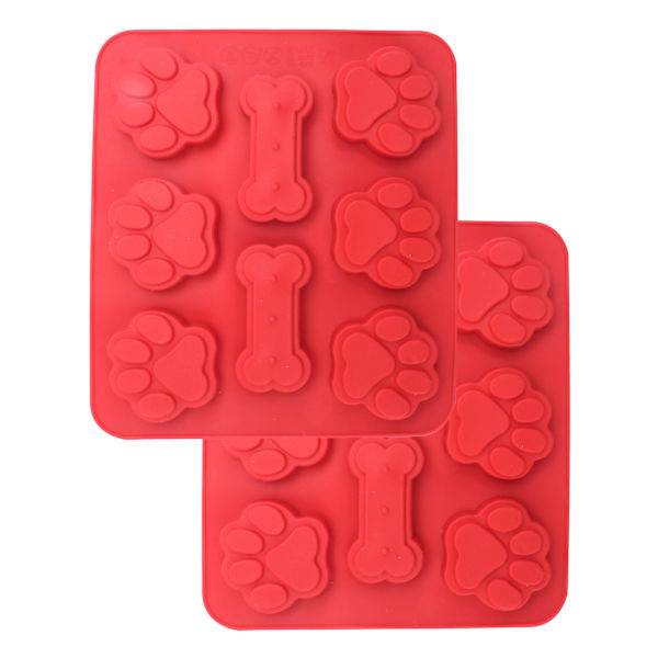 2-Pack Paw & Bone Silicone Mold
