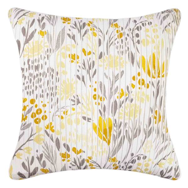 Gold Muted Garden Throw Pillow, 18"