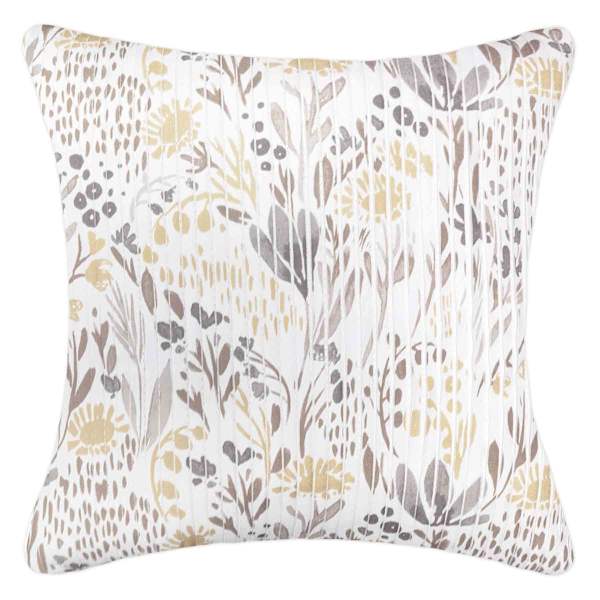 Natural Muted Garden Throw Pillow, 18"