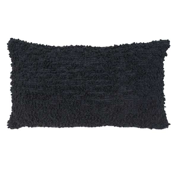 Crosby St. Black Boucle Throw Pillow, 14x24
