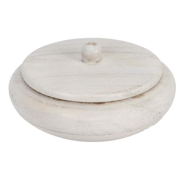Ty Pennington Driftwood Round Container, 5.5"