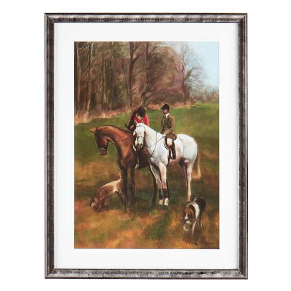 Providence Glass Framed Horse Print Wall Art, 20x26