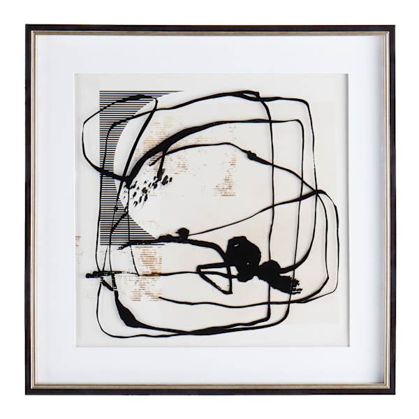 Crosby St. Glass Framed Abstract Print Wall Art, 25"