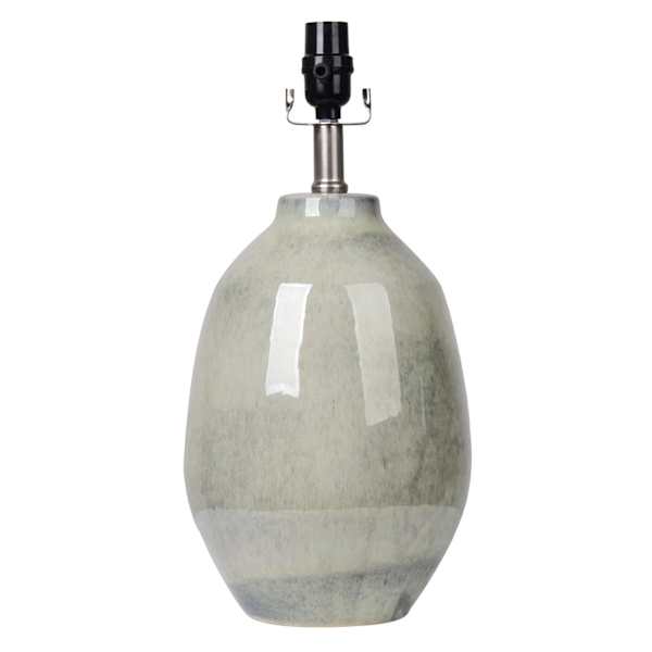 Honeybloom Green Ombre Reactive Glaze Medium Table Lamp Base, 17"
