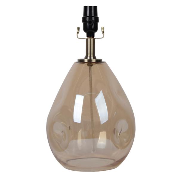 Crosby St. Organic Shaped Glass Small Lamp Base, 14.5"