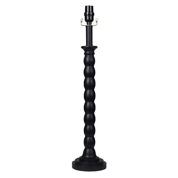 Black Stacked Buffet Large Table Lamp Base, 24"