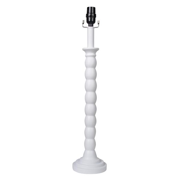 White Stacked Buffet Large Table Lamp Base, 24"