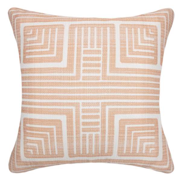 Laila Ali Blush Pink Maze Design Throw Pillow, 18"