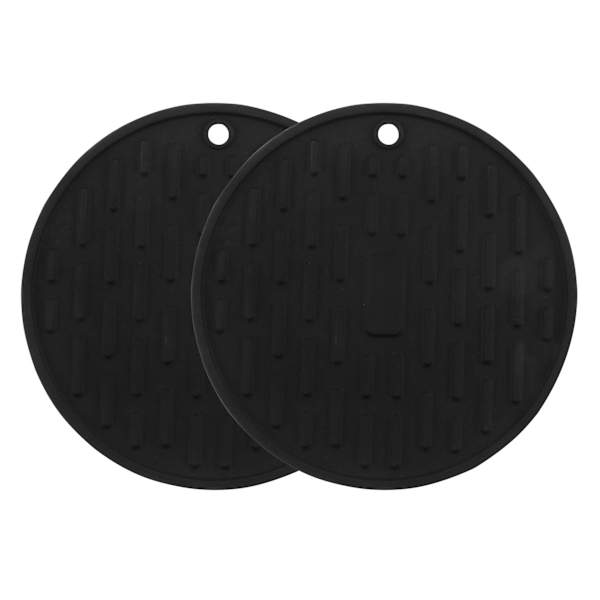 2-Piece Black Trivet Set