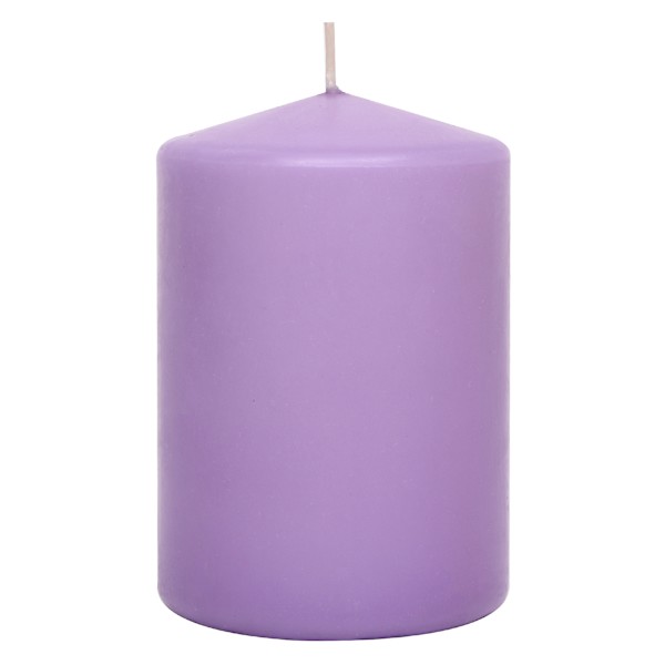 Purple Unscented Overdip Pillar Candle, 3x4
