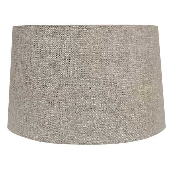 French Grey Oval Medium Table Lamp Shade, 13x14.5x9