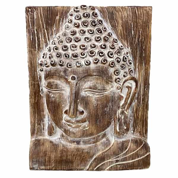 Found & Fable Bali Buddha Block, 8.9"