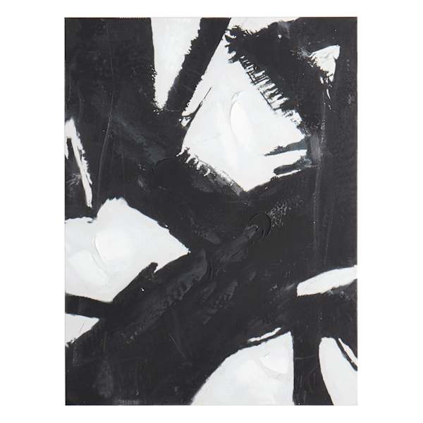 Crosby St. Black & White Abstract Canvas Wall Art, 30x40